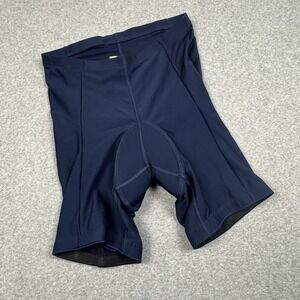 Vintage 80s LL Bean Padded Cycling Shorts Mens XL Nylon Stretch Made In USA Navy